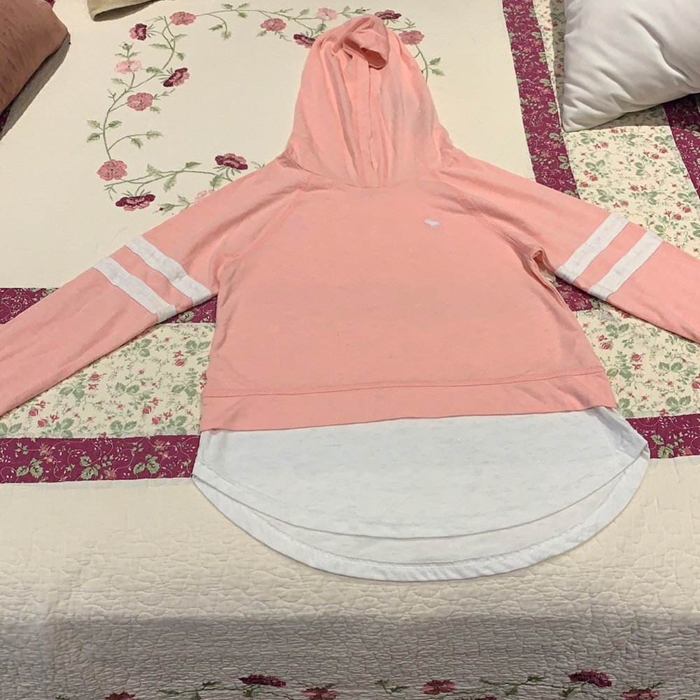 pink Abercrombie kids sweater/hoodie.